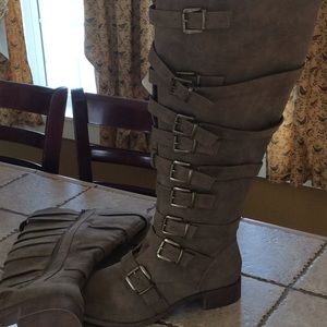 NWT  Chocolate brown wide calf,  Boots
